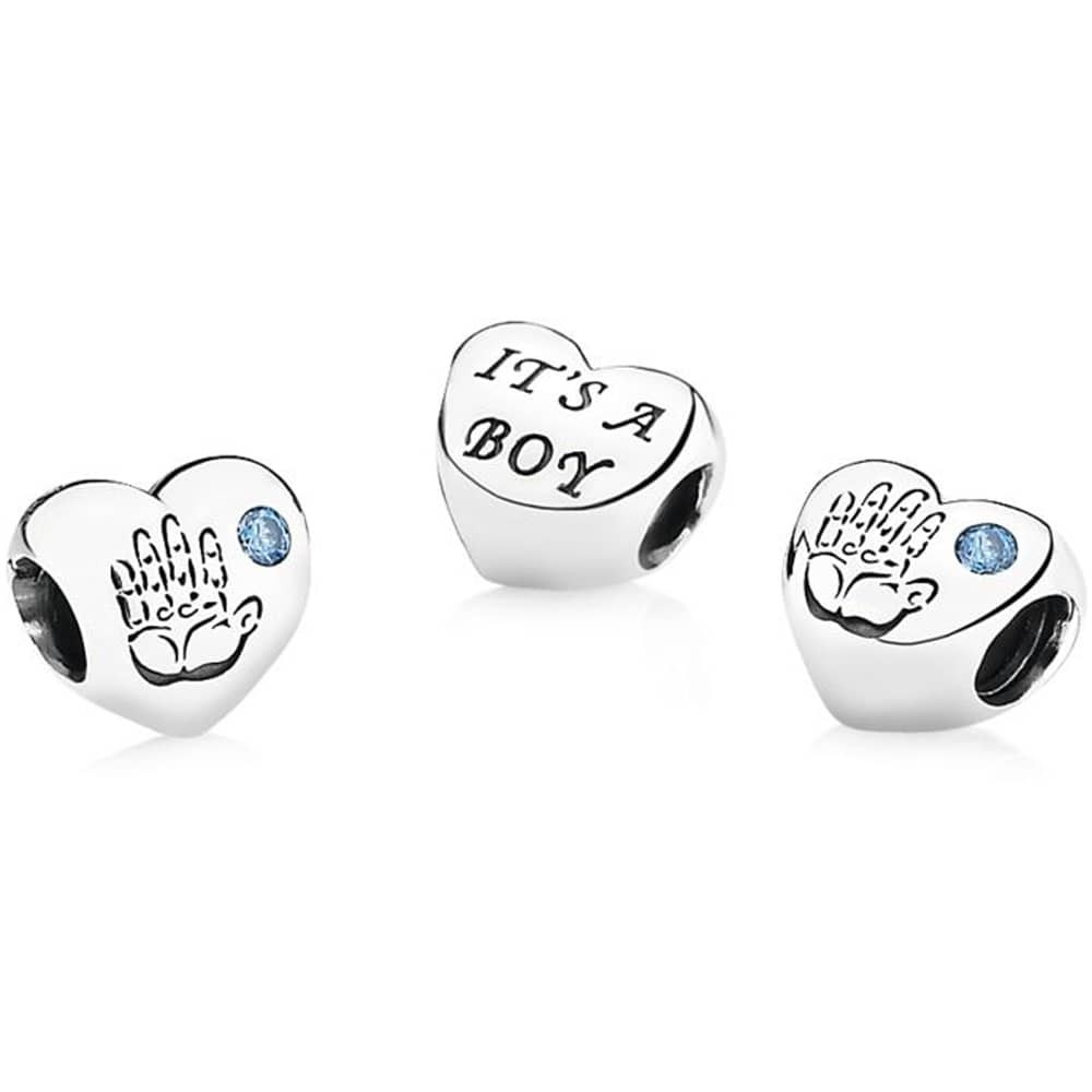 Pandora Baby Boy Handprint Charm CZ 791281CZB 1