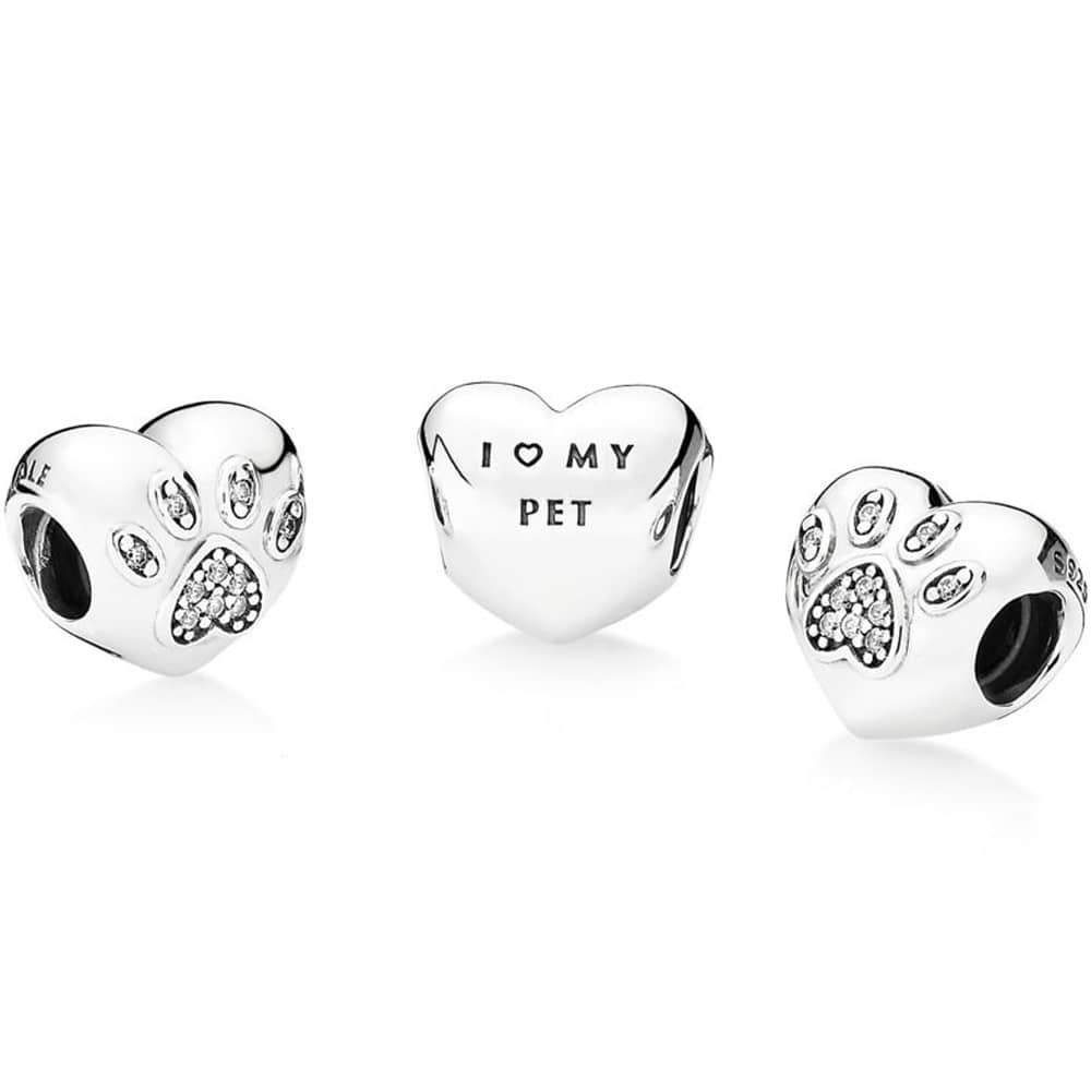 Pandora I Love My Pet Silver Charm 791713CZ