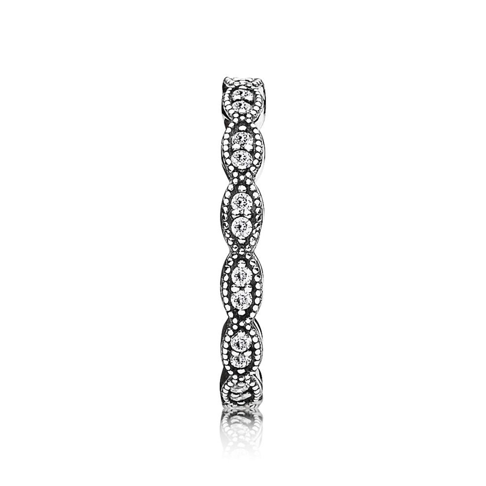 Pandora Women's Silver zircons Ring 190923CZ1